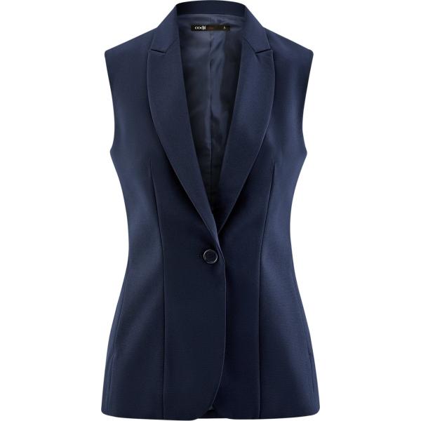 Gilet a panciotto aderente blu Oodji Ultra blu