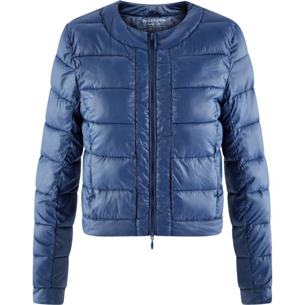 Giubbotto con scollo aderente blu Oodji Ultra blu