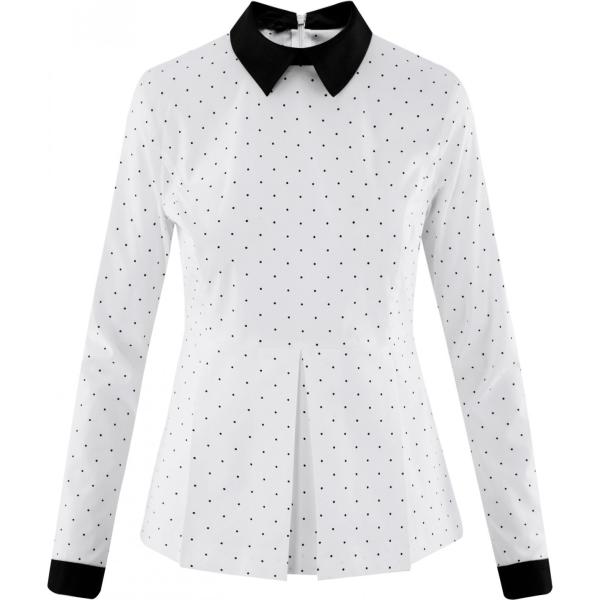 Camicetta aderente bianco Oodji Ultra bianco