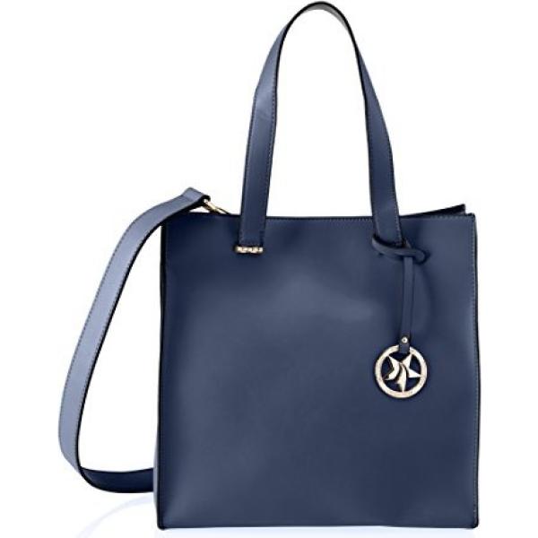 Borsa a mano tote blu Primadonna blu