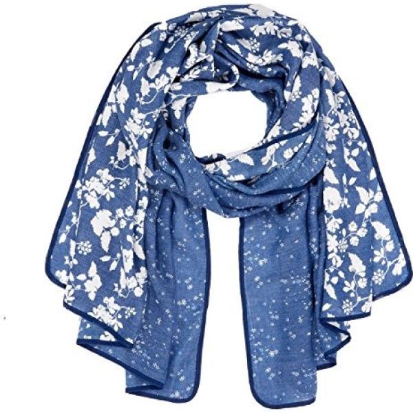 Sciarpa con stampa taglia unica blu Tom Tailor blu con stampe