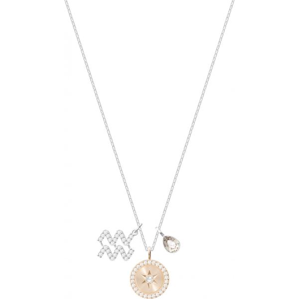 Pendente con catenina grigio Swarovski grigio