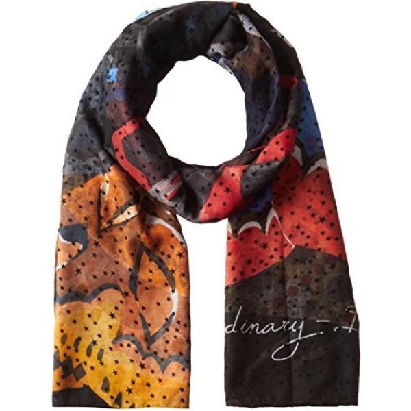 Sciarpa a righe nero Desigual nero a righe