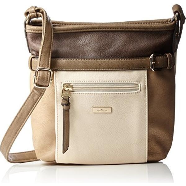 Borsa a tracolla beige e grigio Tom Tailor