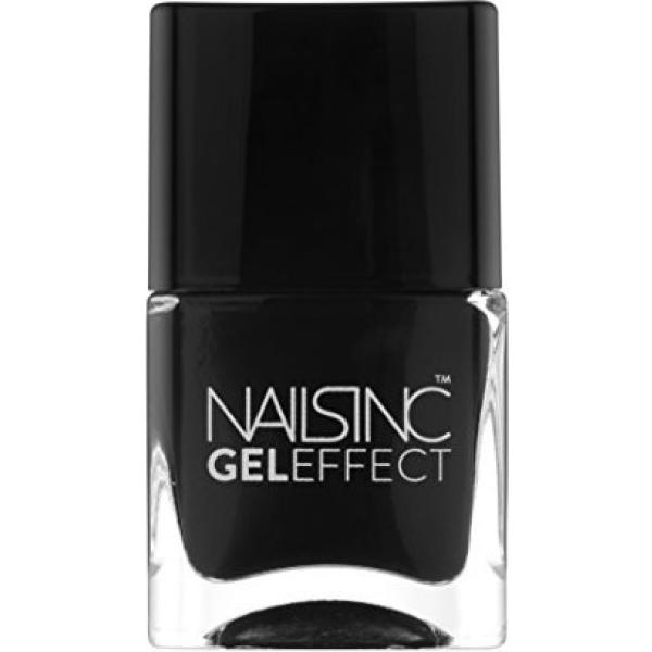 smalti Nails Inc nero a fiori