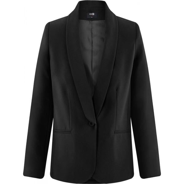 Blazer a bottone taglio dritto aderente nero Oodji Ultra nero