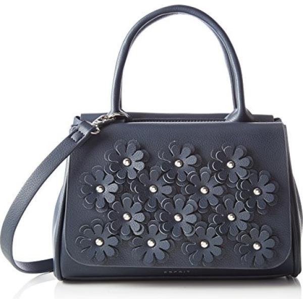 Borsa a cartella blu Esprit blu