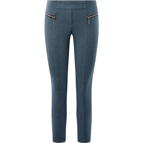 Pantalone con stampa e zip blu Oodji Collection blu con stampe