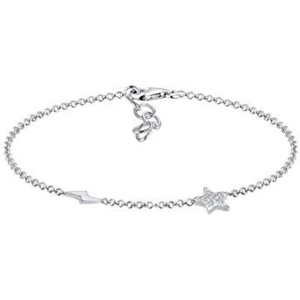 Bracciale tennis argento Elli bianco