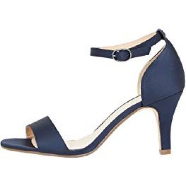 sandali col tacco Bianco blu