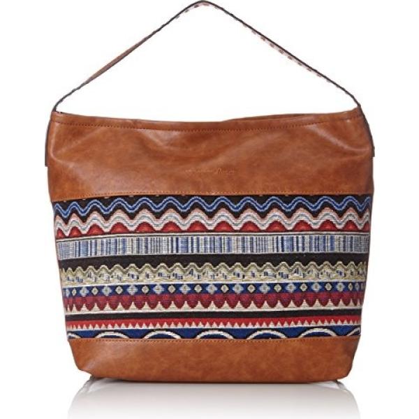 Borsa a spalla in denim marrone Tom Tailor marrone