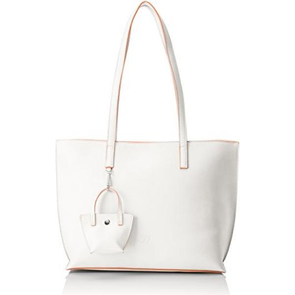 Borsa tote in denim bianco Tom Tailor bianco