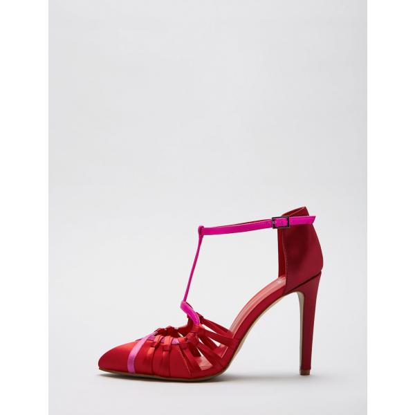 Sandali con cinturino contrasto rosso Truth & Fable rosso