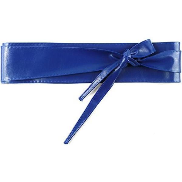 Cintura con fusciacca in pelle sintetica taglia unica blu MixYourBeauty blu