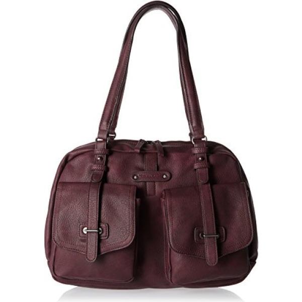 Borsa a secchiello con zip rosso Tamaris rosso