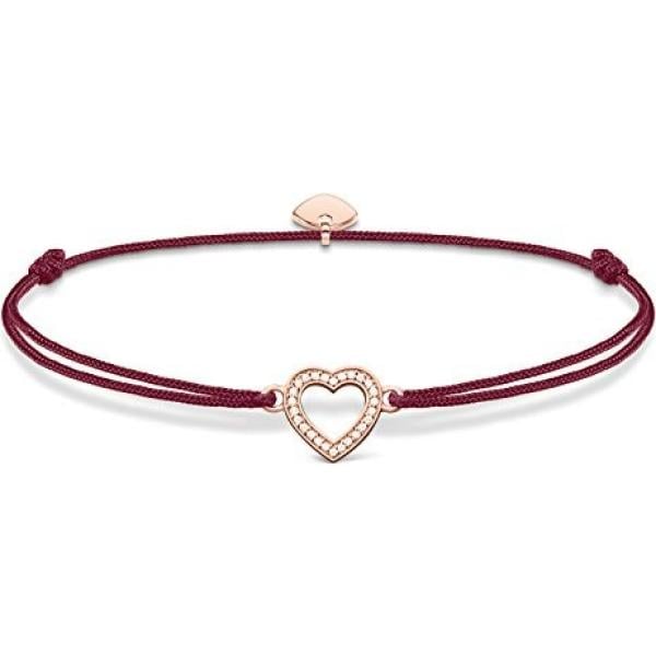 Bracciale con zirconia in sterling 925 forma intrecciata argento Thomas Sabo grigio
