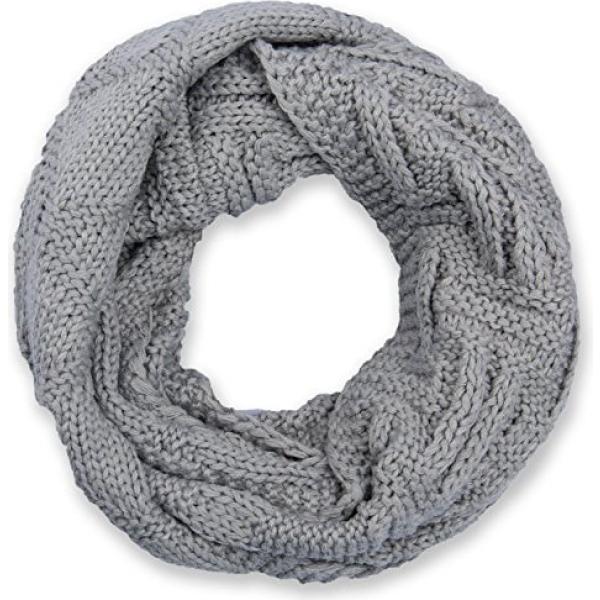 Sciarpa in in maglia StyleBREAKER grigio