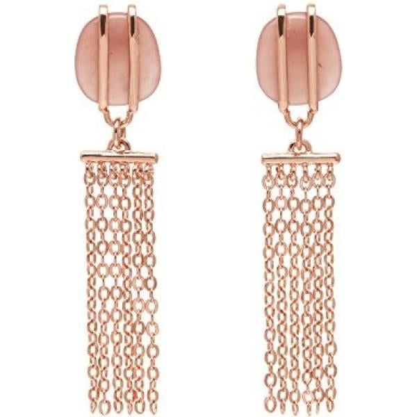 Orecchini a pendolo in ottone rosa Lola Rose