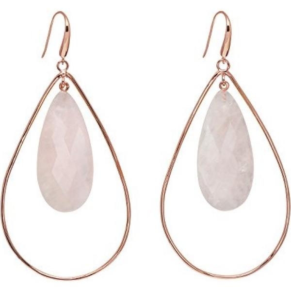 Orecchini a pendolo in ottone rosa Lola Rose