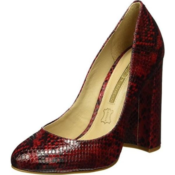 Décolleté bordeaux Buffalo London viola serpente