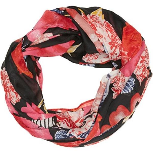 Sciarpa taglia unica multicolore e nero Pieces multicolore