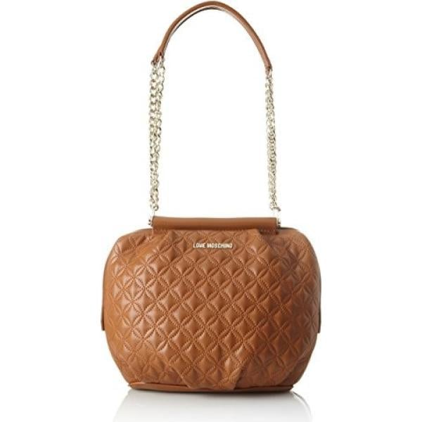 Borsa a spalla marrone Love Moschino marrone
