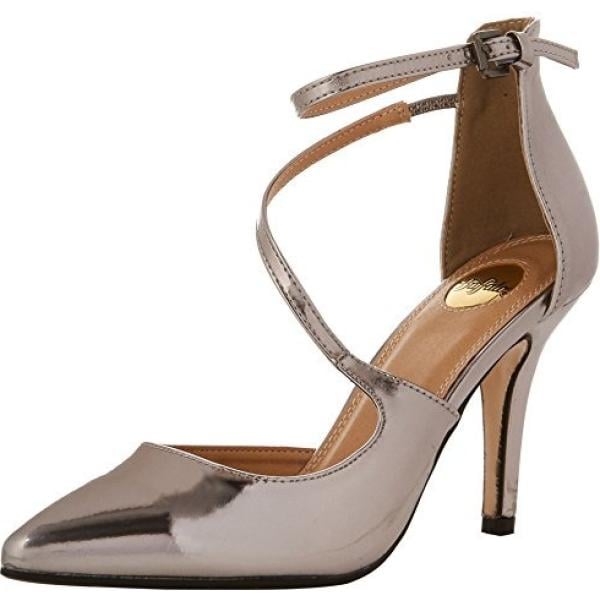 Scarpe con cinturino effetto metallizzato argento Buffalo grigio