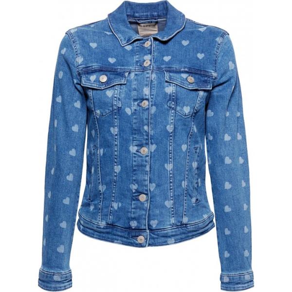 Giacca in denim blu Esprit blu