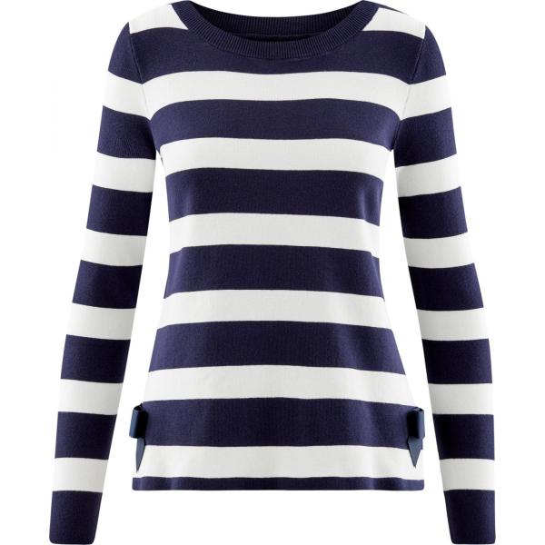 Maglione a righe aderente blu Oodji Ultra blu a righe
