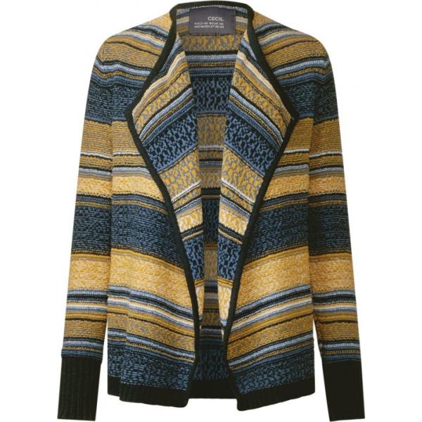 Cardigan multicolore e oro Cecil multicolore