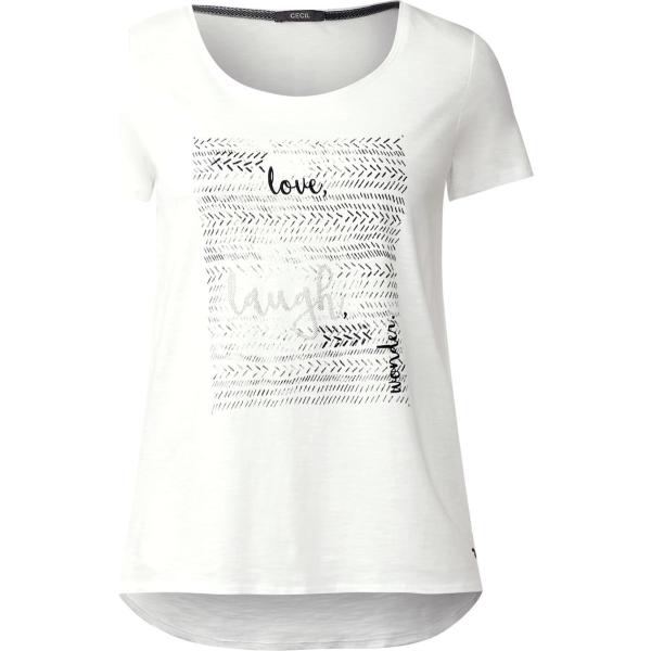T-shirt bianco Cecil bianco