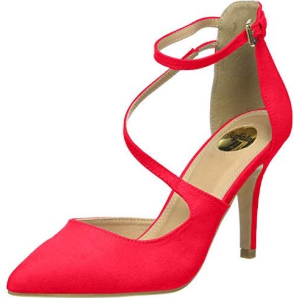 Sandali con cinturino rosso Buffalo rosso