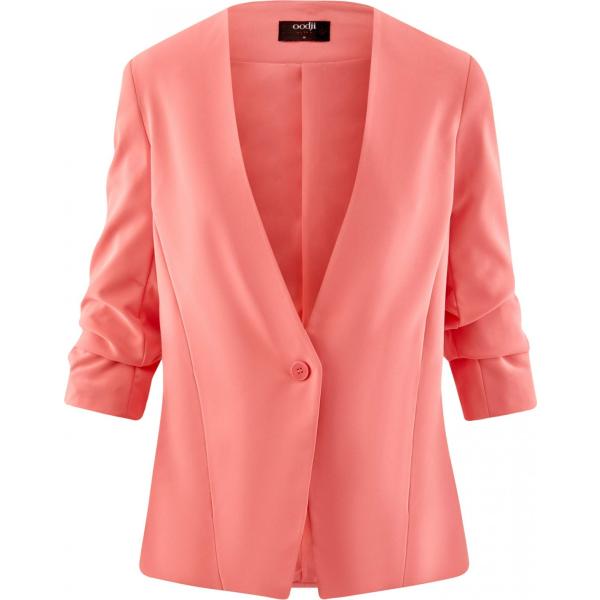 Blazer aderente rosa Oodji Ultra rosa