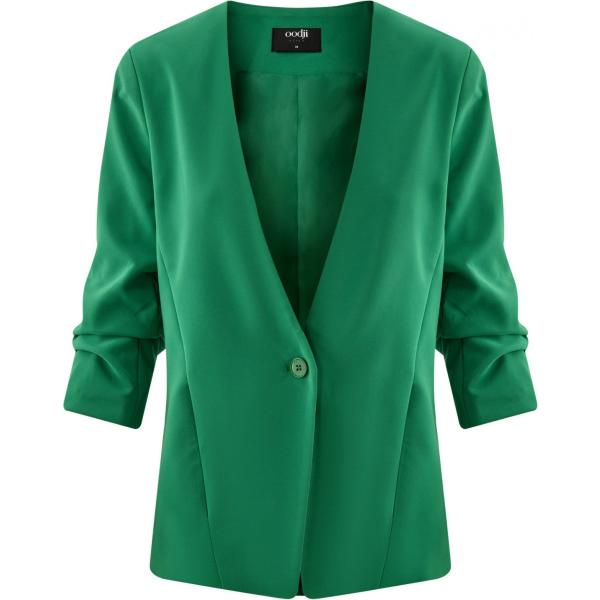 Blazer aderente verde Oodji Ultra verde