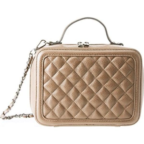 Shopping bag beige e grigio Chicca Borse