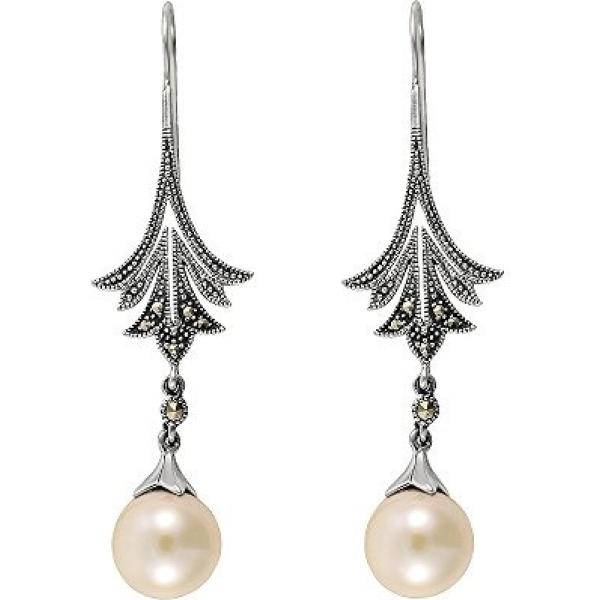 Orecchini a pendolo argento Esse Marcasite grigio