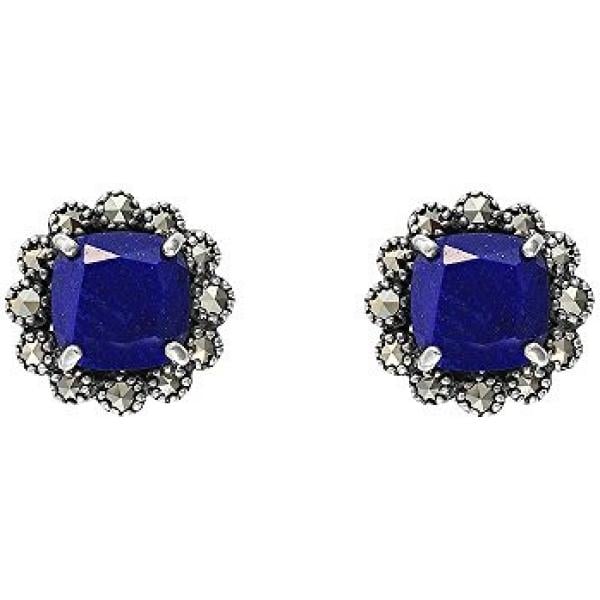 Orecchini a perno argento Esse Marcasite grigio