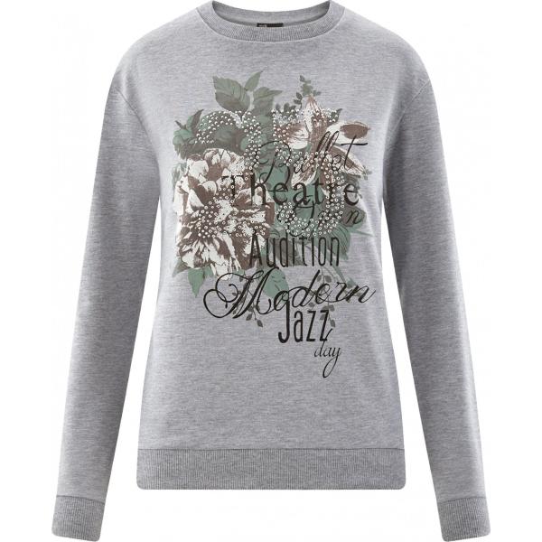 felpe Oodji Ultra grigio con stampe