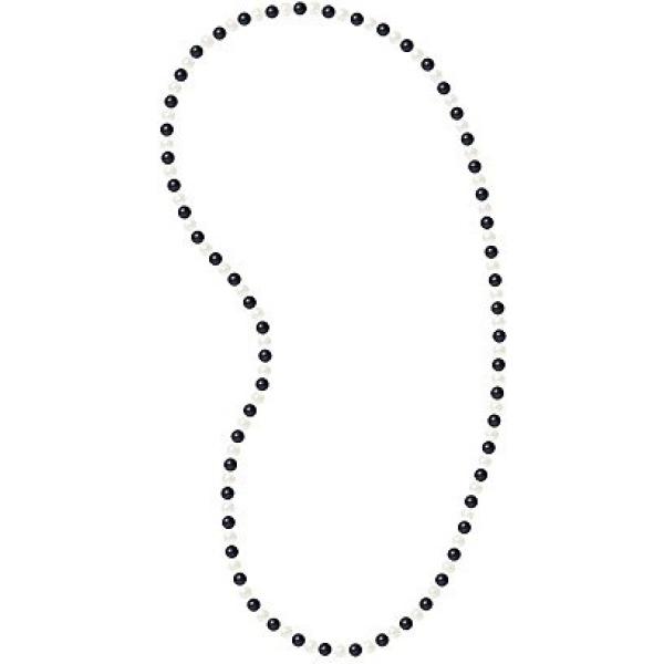 Collana con perle bianco e nero Pearls & Colors bianco