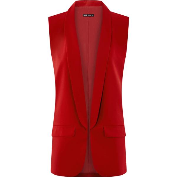 Gilet a panciotto aderente rosso Oodji Ultra rosso