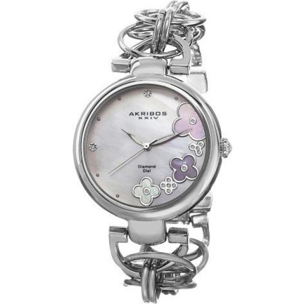 Orologio analogico argento Akribos XXIV grigio