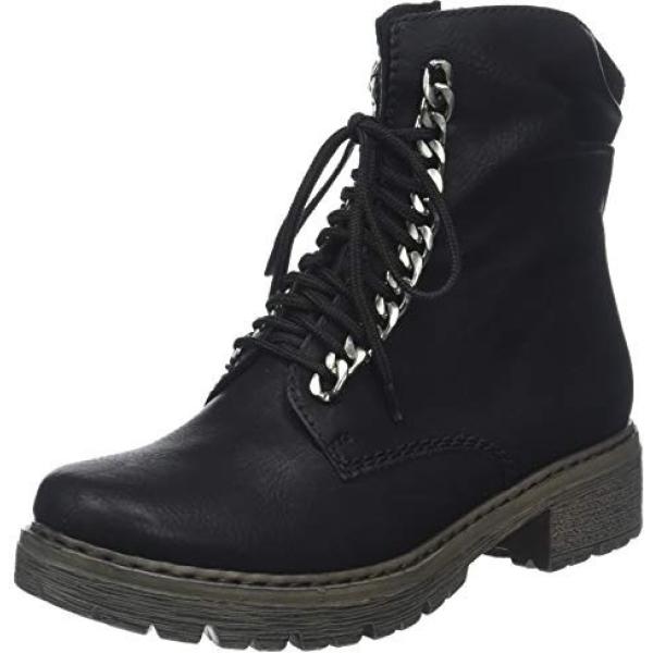 Stivaletti con zip nero Rieker nero