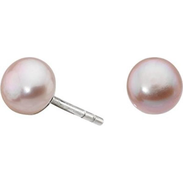 Orecchini a perno argento e rosa Dew rosa