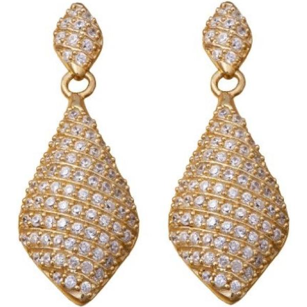 Orecchini argento e oro e bianco Orphelia bianco