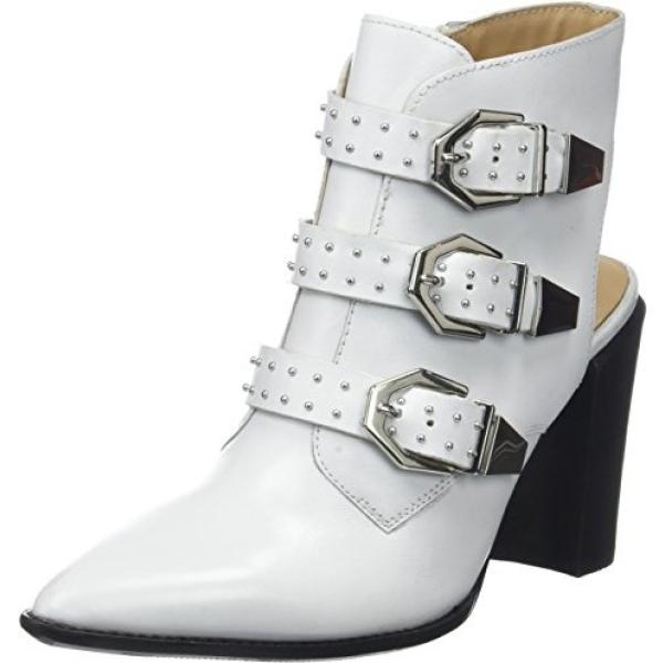 Scarpe col tacco con cinturino bianco Bronx bianco