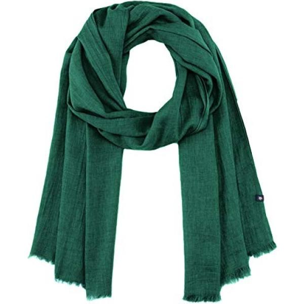 Sciarpa melange con frange taglia unica verde Marc OPolo verde