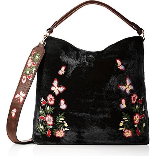 Borsa a spalla in velluto navy SwankySwans blu