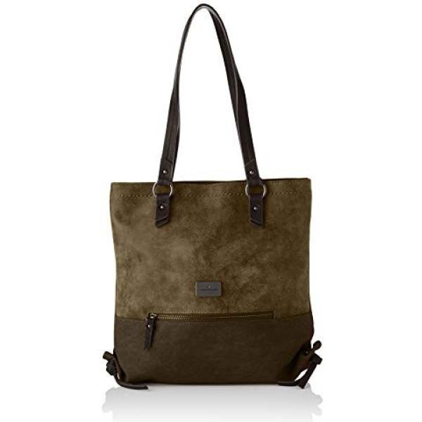 Shopping bag verde e kaki Tom Tailor verde