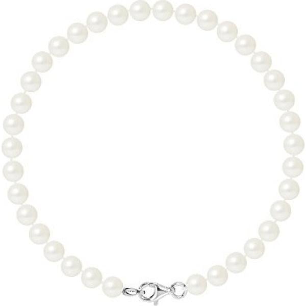 Bracciale con perle forma intrecciata bianco Pearls & Colors bianco