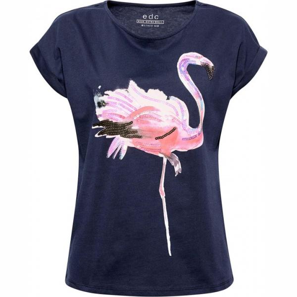 T-shirt multicolore e navy Edc by Esprit multicolore